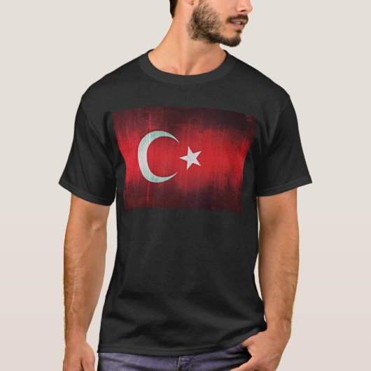 トルコの様式化された国旗 Tシャツ (正面)