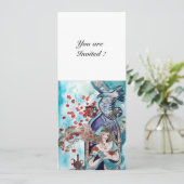 トルコの民話,鮮やかな赤 青 白 招待状 (スタンド正面)