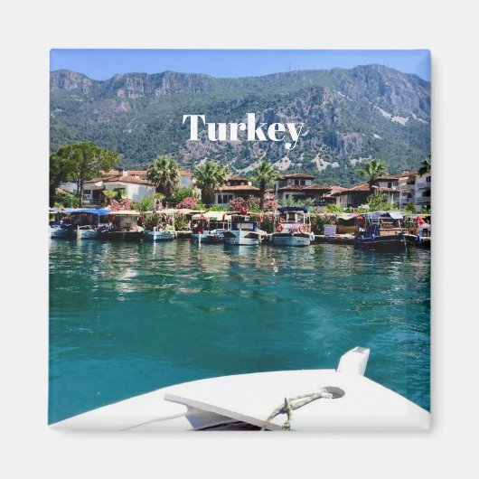 トルコの海岸沿いの町 マグネット (正面)