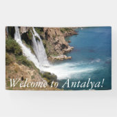 トルコの滝Dudenアンタルヤ 横断幕 (横)