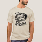 トルコの熱狂的モード感謝祭を起動おもしろいした Tシャツ (正面)
