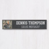 トルコの狩りの迷彩柄のオフィスの職名のダイヤモンドのプレート サインプレート (正面)