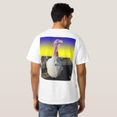 トルコの立体的なポップアウトアート Tシャツ (裏面フル)