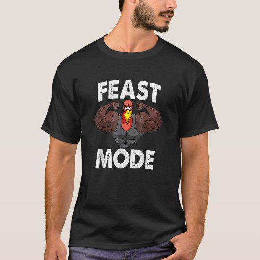 トルコの筋肉に饗宴モード感謝家族ディ Tシャツ (正面)