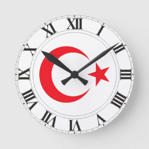 トルコの紋章付き外衣 ラウンド壁時計