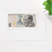 トルコの紙幣、顔値5 lire (デスク)