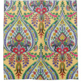 トルコの縫い目のない模様。ヴィンテージ シャワーカーテン (正面)