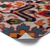 トルコの美しいカーペット ポスター (角)