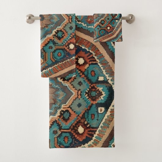 トルコの美しい古いパターンコレクシモダンョン バスタオルセット (インサイチュ)