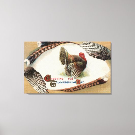 トルコの羽 キャンバスプリント (正面)