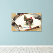 トルコの羽 キャンバスプリント (インサイチュ (ウッドフロア))