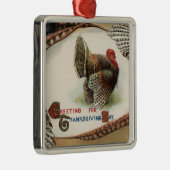 トルコの羽 メタルオーナメント (右)