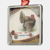 トルコの羽 メタルオーナメント (左)