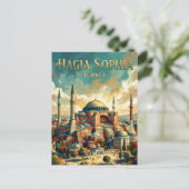 トルコの聖ソフィア大聖堂 ポストカード (スタンド正面)