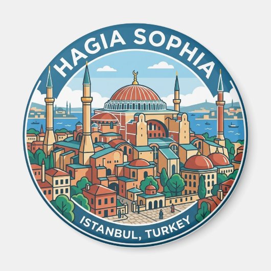 トルコの聖ソフィア大聖堂 マグネット (正面)