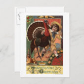 トルコの腕のまわりにを持つ少年 ポストカード (正面/裏面)