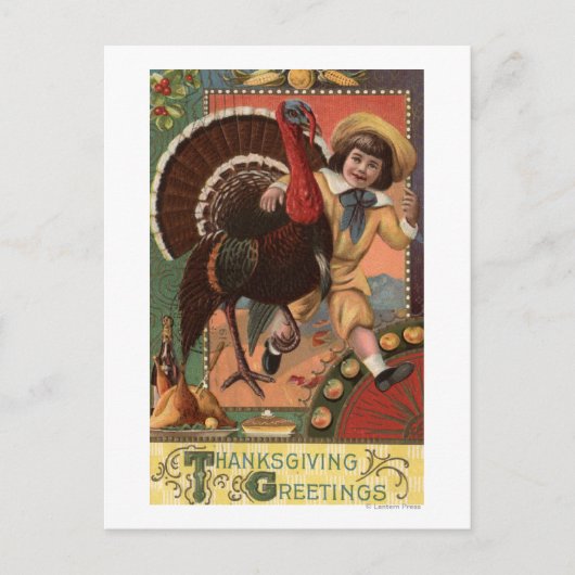 トルコの腕のまわりにを持つ少年 ポストカード (正面)