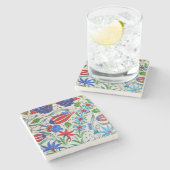 トルコの花柄 ストーンコースター (横)