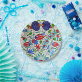 トルコの花柄 ペーパープレート (パーティー)