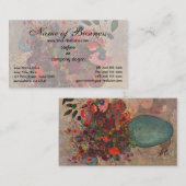 トルコの花瓶byオディロン・レドン 名刺 (正面/裏面)