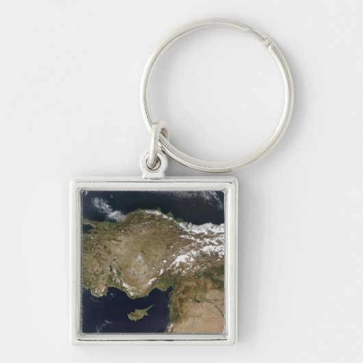 トルコの衛星観測 キーホルダー (正面)