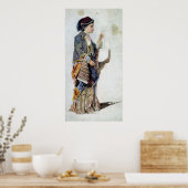 トルコの衣装の女の子の姿, 19世紀 ポスター (キッチン)