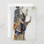 トルコの衣装の女の子の姿, 19世紀 ポストカード (正面/裏面)