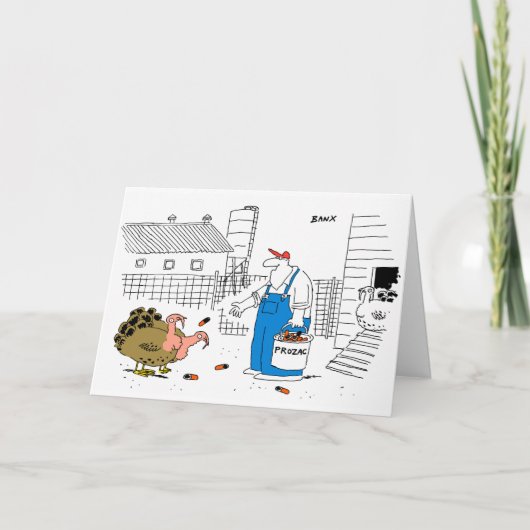 トルコの農場のクリスマスカード シーズンカード (正面)