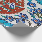 トルコの陶器の花 ラッピングペーパー (角)