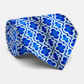 トルコの青いタイルパターン ネクタイ (ロール)