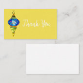 トルコの青いランプモザイクアートの水彩 ノートカード (正面/裏面)