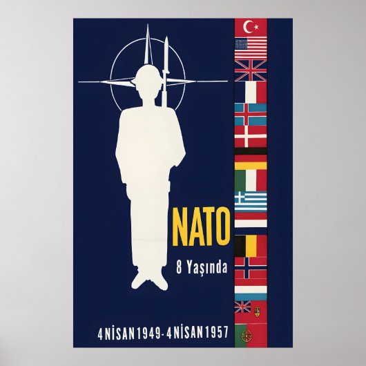 トルコのNATOポスター 8年 印刷 軍事 軍 ポスター (正面)