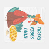 トルコのVibesのみ フリースブランケット (正面(横))