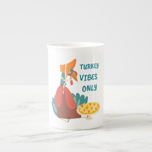 トルコのVibesのみ ボーンチャイナマグカップ (正面)