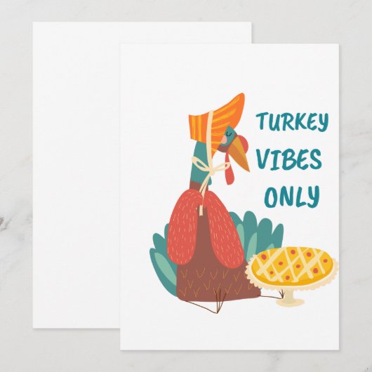 トルコのVibesのみ 招待状 (正面/裏面)