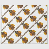 トルコはがつがつむさぼりますがつがつむさぼります ラッピングペーパー (フラット)