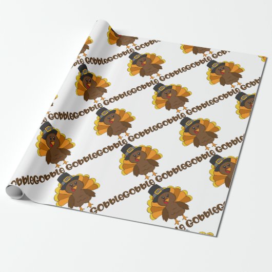 トルコはがつがつむさぼりますがつがつむさぼります ラッピングペーパー (アンロールド)