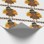 トルコはがつがつむさぼりますがつがつむさぼります ラッピングペーパー (角)