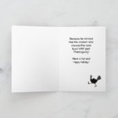 トルコはなぜ道を交差させましたか。 おもしろいな答え#1 シーズンカード (内部)