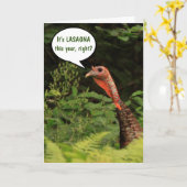 トルコはラザニア感謝祭カードを欲しがっている カード (黄色い花)