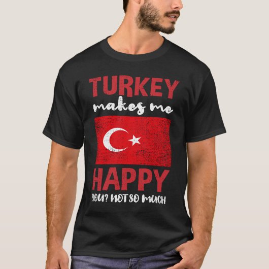 トルコは私を幸せにそう多くのヴィンテージ Tシャツ (正面)
