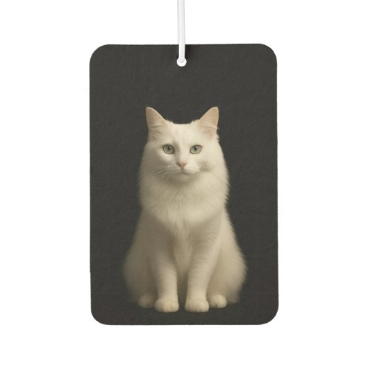 トルコアンゴラの猫 車用芳香剤 ブラック4ラグジュアリーシリーズ (正面)