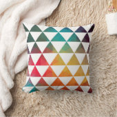 トルコインスパイアカラフル幾何学的パターン3a クッション (ブランケット)