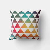 トルコインスパイアカラフル幾何学的パターン3a クッション (裏面)