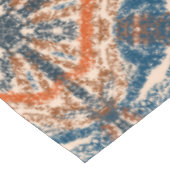 トルコインスパイア語：テクスチャード海軍とテラコッタ テーブルクロス (アングル)