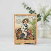 トルコエレガント幸せな感謝祭の挨拶 シーズンポストカード (スタンド正面)