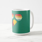 トルコカッコいい顔サングラス感謝神おもしろいヴィン コーヒーマグカップ (正面右)