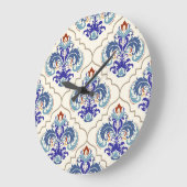 トルコカラフルのパターン:無限の美しい。 ラージ壁時計 (傾斜)