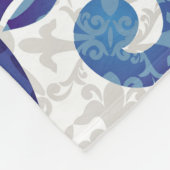 トルコカラフル語：ヴィンテージ東部パターン フリースブランケット (角)