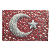トルコカラーのシングル枕カバー 枕カバー (裏面)